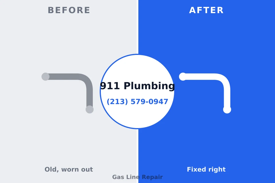 Before and after: plumbing repair Blacklick Estates, OH